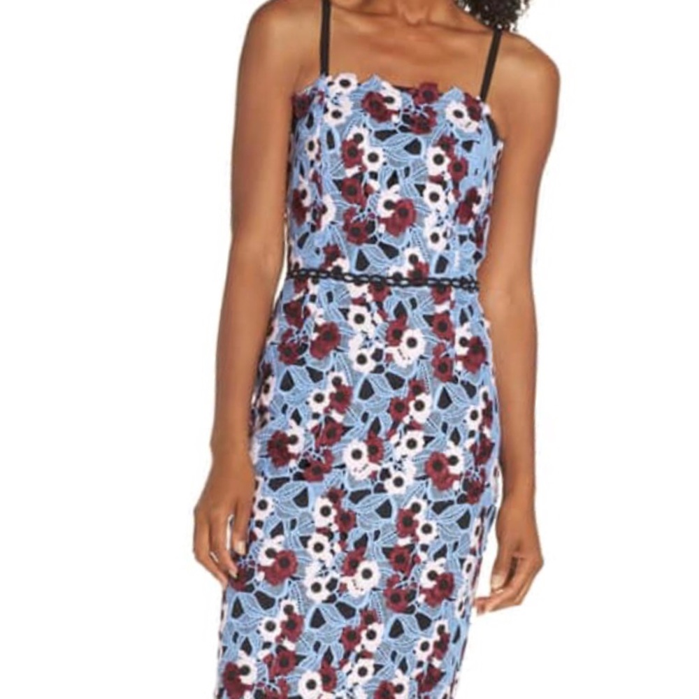 Adelyn Rae Harlow Lace Sheath Dress